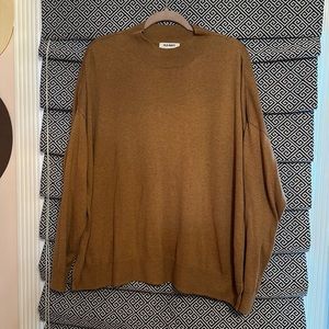 OLD NAVY MOCK NECK CAMEL/ LIGHT BROWN SWEATER SZ XXL